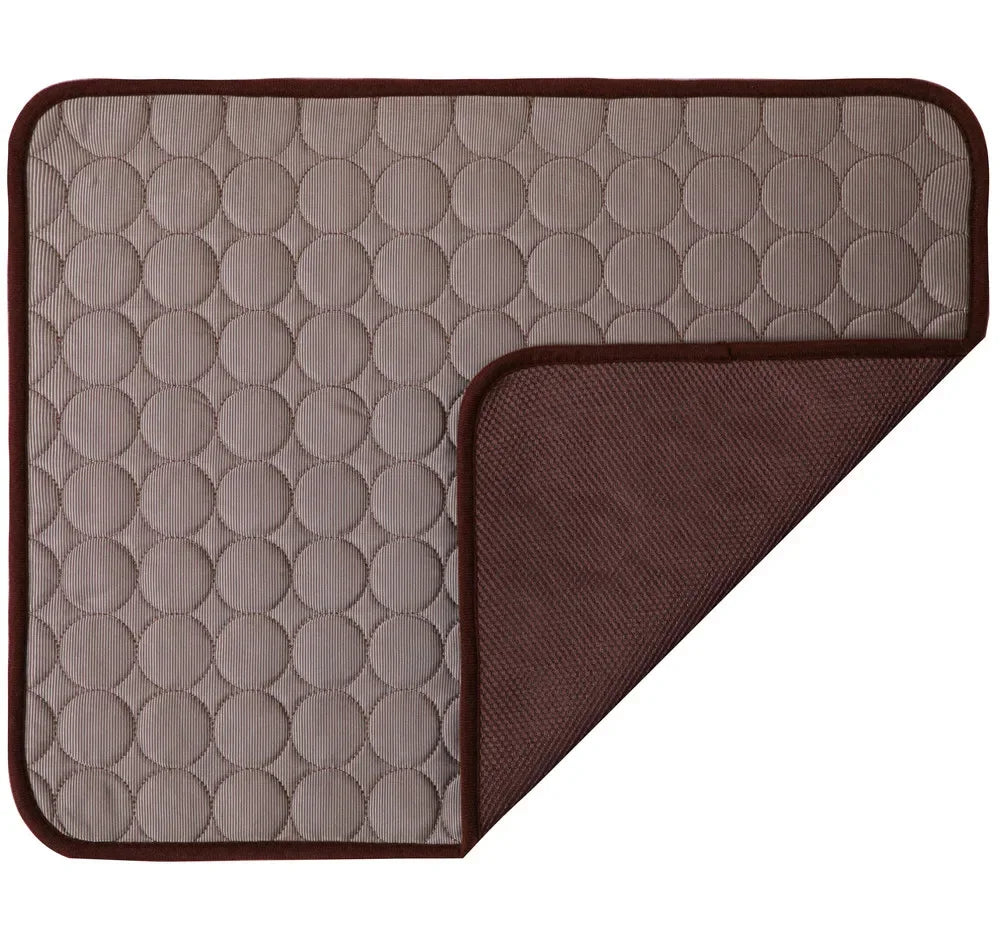 Summer Dog Mat Cooling Summer Pad Mat for Dogs Cat Washable Puppy Big Dog Ice Gel Bed Mattress Cool Mascotas Cushion Blanket