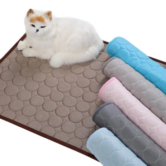 Summer Pet Pad Pet Ice Pad Dog Pad Dog Kennel Dog Pad Pet Ice Silk Pad Cat Cooler Pet Supplies