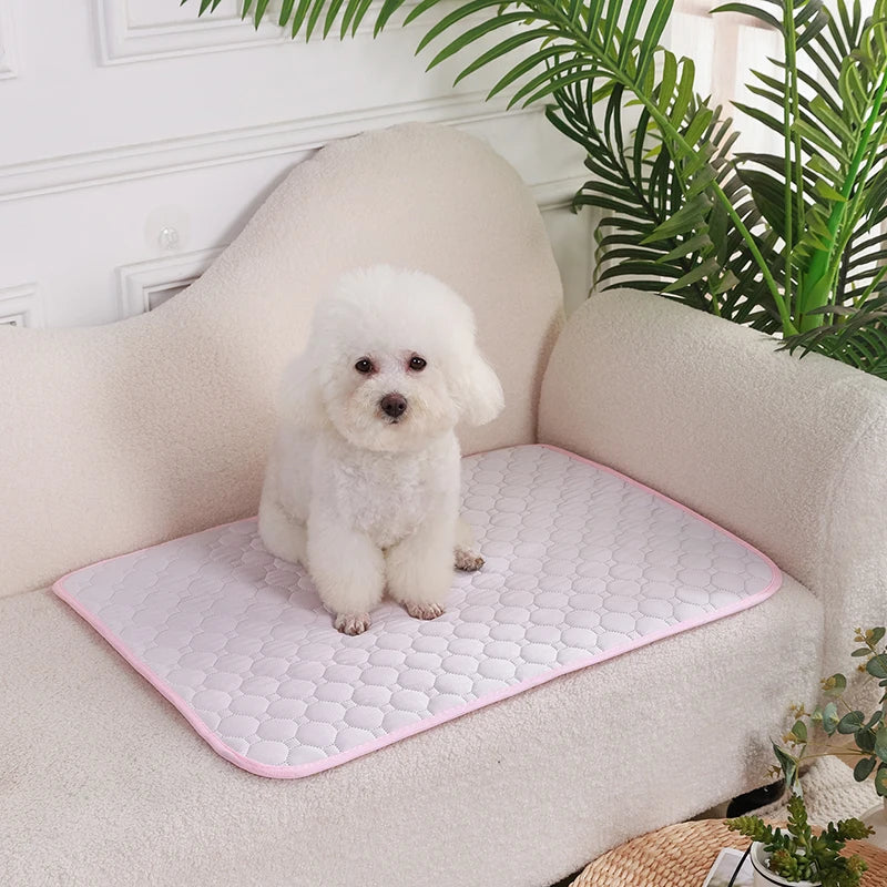 Dog Cooling Mat Summer Pet Cold Bed Sofa Waterproof Pee Pad Cooling Sleeping Pad for Small Medium Large Dogs Cat Ice Pad Blanket