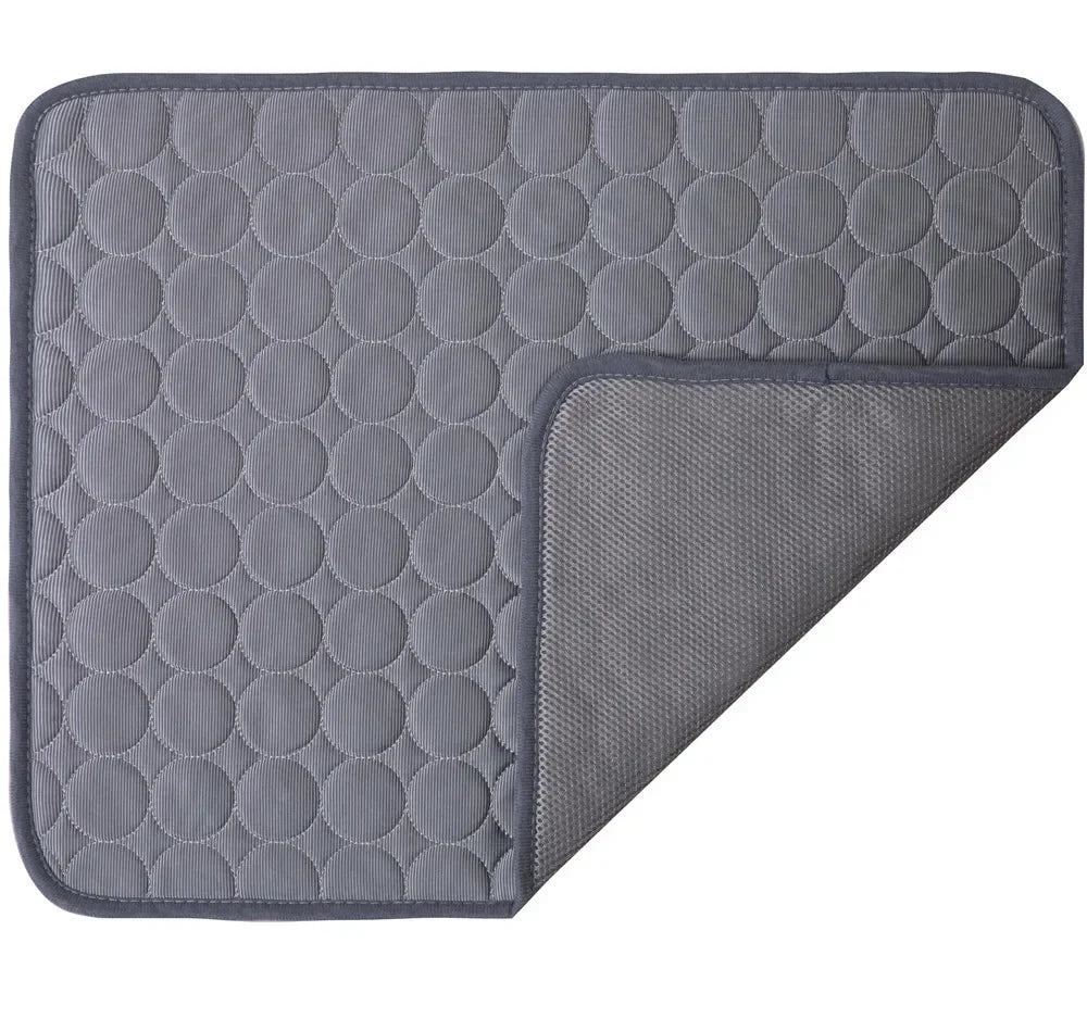 Summer Dog Mat Cooling Summer Pad Mat for Dogs Cat Washable Puppy Big Dog Ice Gel Bed Mattress Cool Mascotas Cushion Blanket