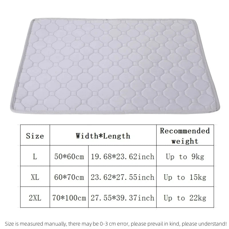 Dog Cooling Mat Summer Pet Cold Bed Extra Large For Small Big Dogs Pet Accessories Cat Durable Blanket Sofa Cat Ice Pad Blanket