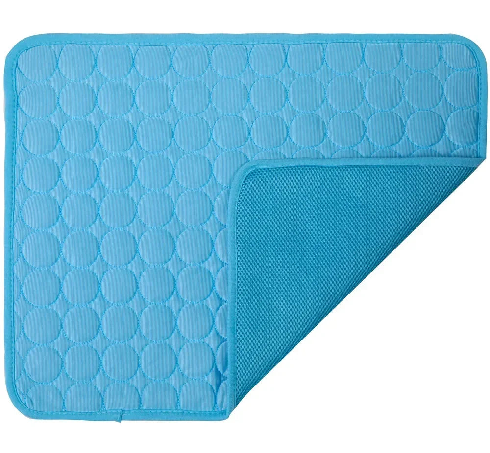 Summer Dog Mat Cooling Summer Pad Mat for Dogs Cat Washable Puppy Big Dog Ice Gel Bed Mattress Cool Mascotas Cushion Blanket