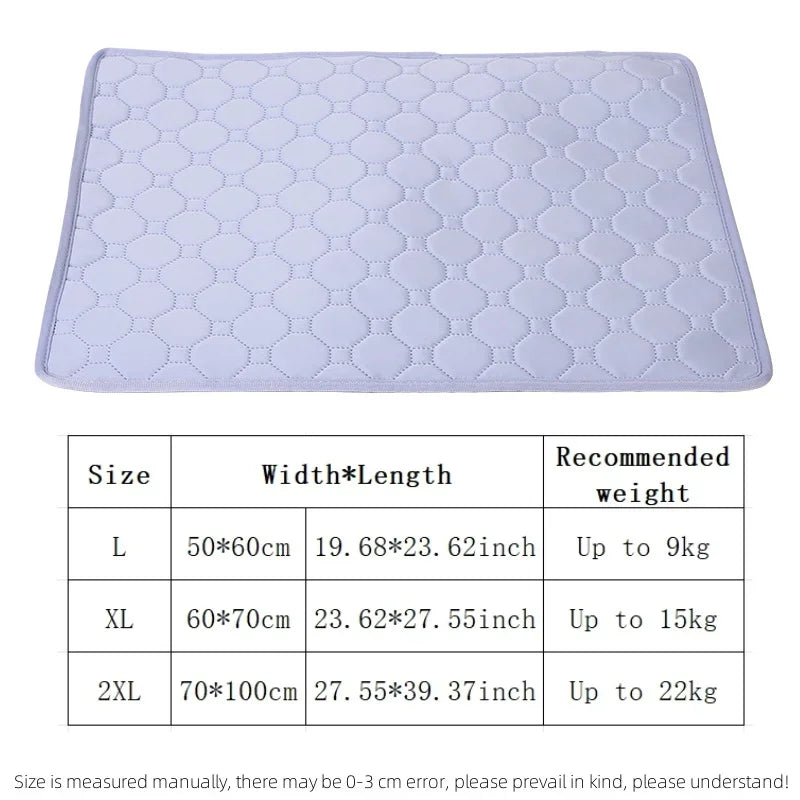 Dog Cooling Mat Summer Pet Cold Bed Extra Large For Small Big Dogs Pet Accessories Cat Durable Blanket Sofa Cat Ice Pad Blanket